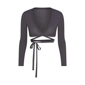 SKIMS Lead Long Sleeve Wrap Top